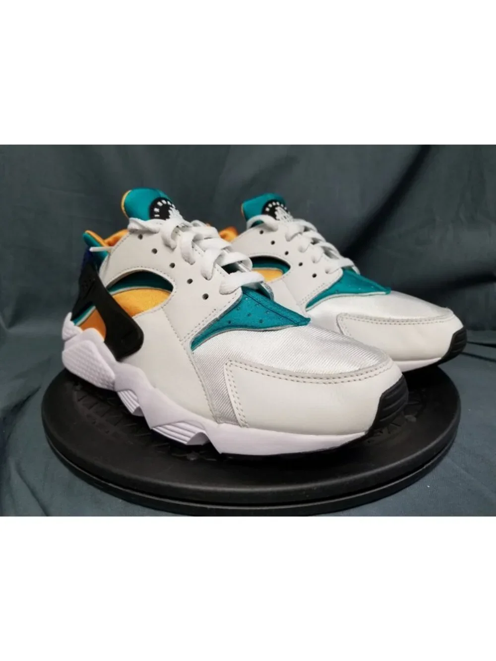 Nike Air Huarache White Blue Emerald Resin DD1068 110 Men's Size 8.5 NEW NO BOX